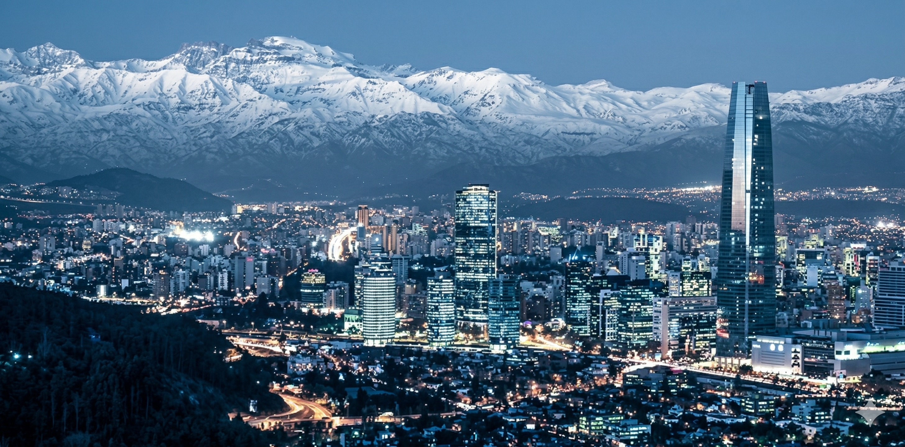 Santiago de Chile — Las Condes y la Cordillera de los Andes